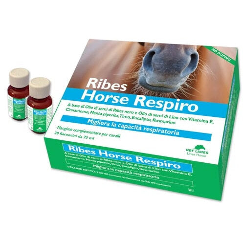 NBF Lanes Ribes Horse Respiro Mangime Complementare Per Equini 10 Flaconcini 25ml-2