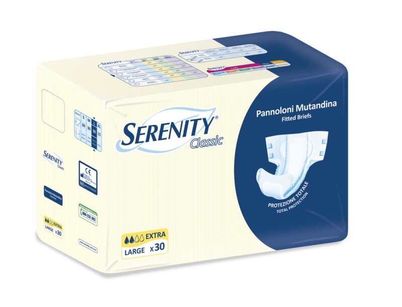 Serenity pannolone mutanda Classic Extra Taglia L 30 pezzi-2