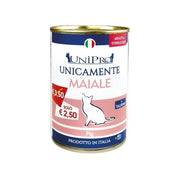 Unipro Unicamente Maiale Cibo Umido Gatti Adulti Barattolo 400g-1