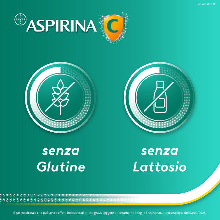 Aspirina C Antinfiammatorio e Antidolorifico per Influenza e Febbre con Vitamina C 10 Buste Arancia-4