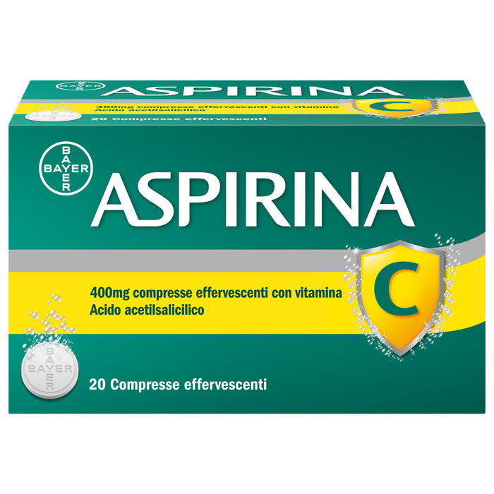 Aspirina C Antinfiammatorio Antidolorifico per Influenza Raffreddore e Febbre con Vitamina C 20 Cpr-0