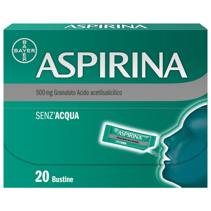 Aspirina in Granuli Senz'Acqua Antidolorifico e Antinfiammatorio contro Mal di Testa e Dolore 20 Bst-9