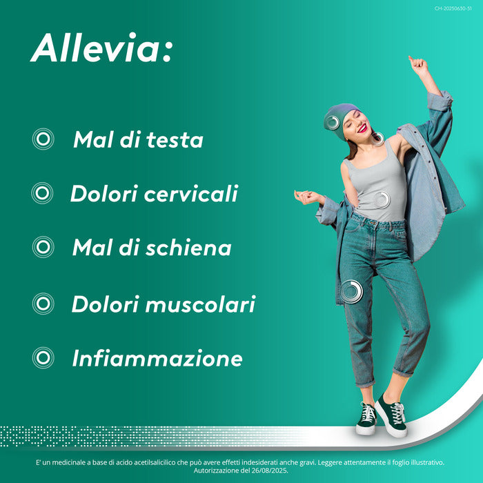 Aspirina in Granuli Senz'Acqua Antidolorifico e Antinfiammatorio contro Mal di Testa e Dolore 20 Bst-10