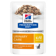 PD FELINE C/D POUCHES 4 12X85G-1