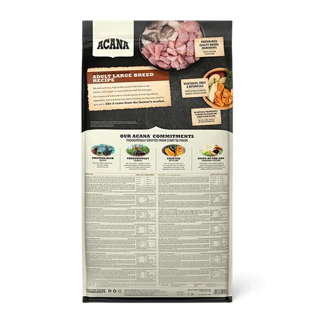 Acana Adult Large Breed Recipe Alimento Secco Per Cani 11,4kg-1