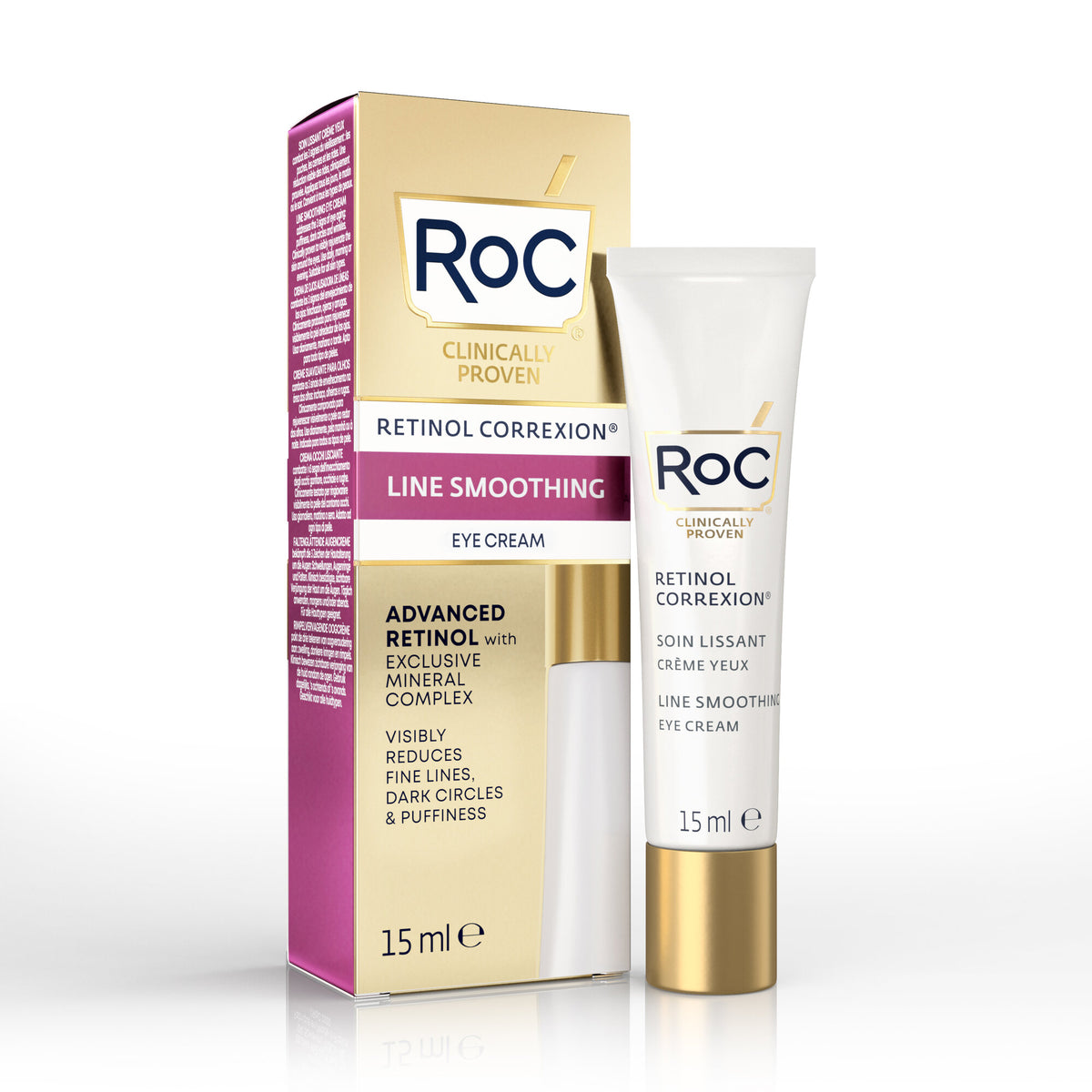 Roc Retinol Correxion Line Smoothing Crema Occhi lisciante 15ml-2
