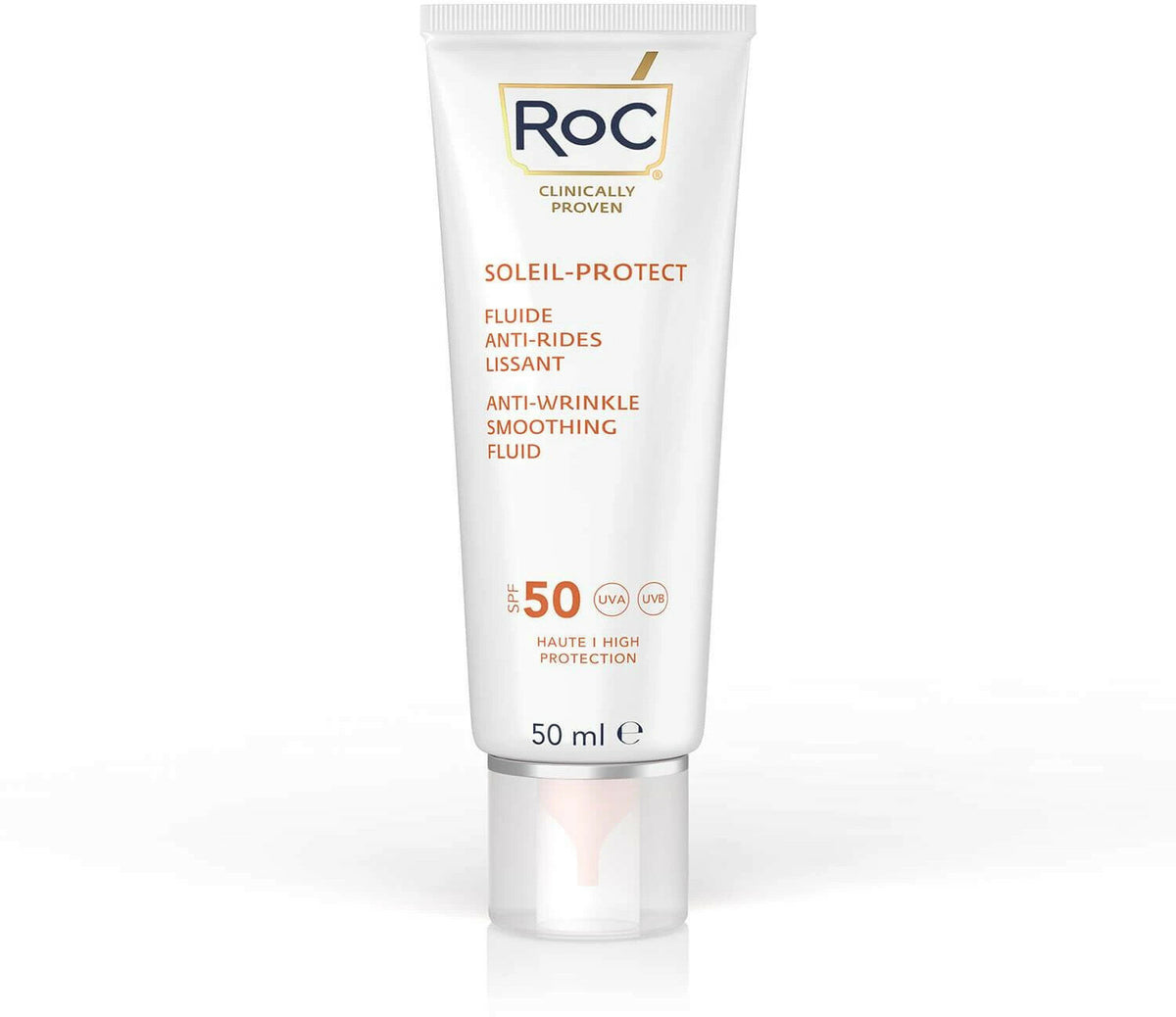 Roc Fluido Solare Viso Anti-Rughe Levigante SPF50+ 50ml-2