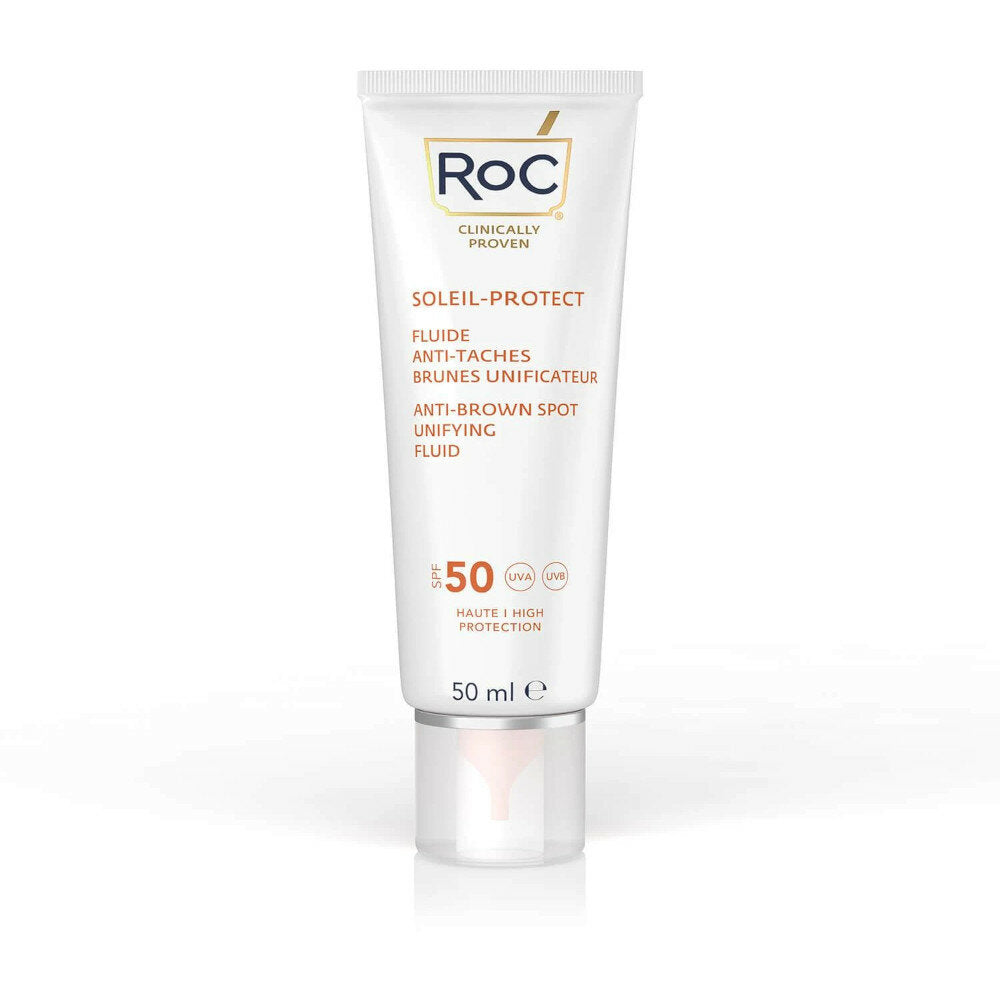 Roc Fluido Solare Viso Anti-Macchie Uniformante SPF50+ 50ml-2