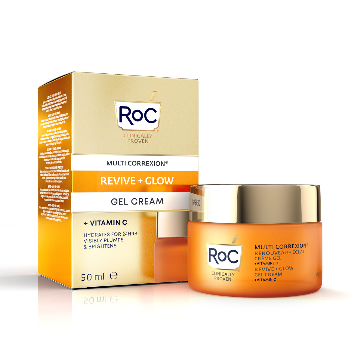 Roc Multi Correxion Revive + Glow Crema Gel rivitalizzante illuminante viso 50ml-2