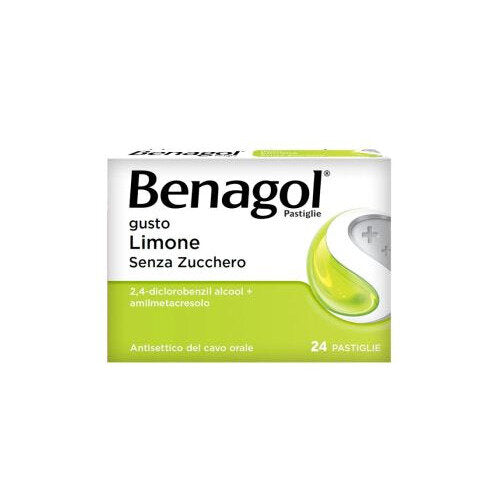 Benagol Limone Senza Zucchero 24 Pastiglie Mal Di Gola-1