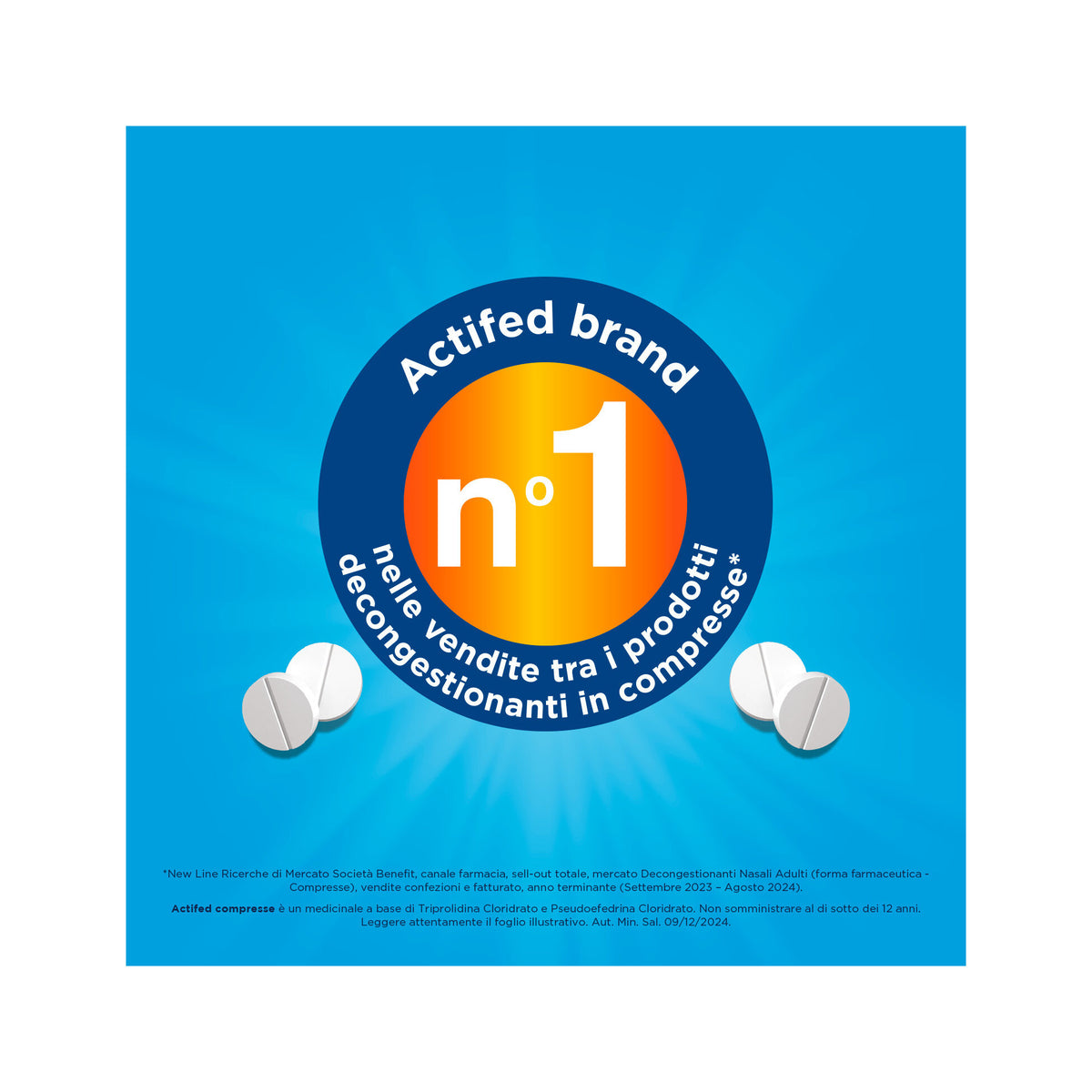 Actifed 2,5 mg 12 Compresse Congestione Nasale e Raffreddore-3