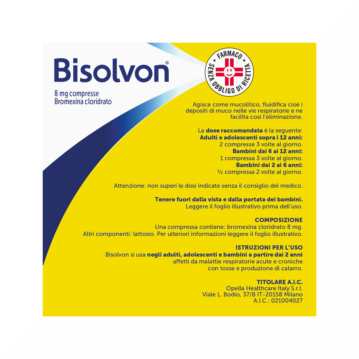 Bisolvon Mucolitico 20 compresse 8mg-9