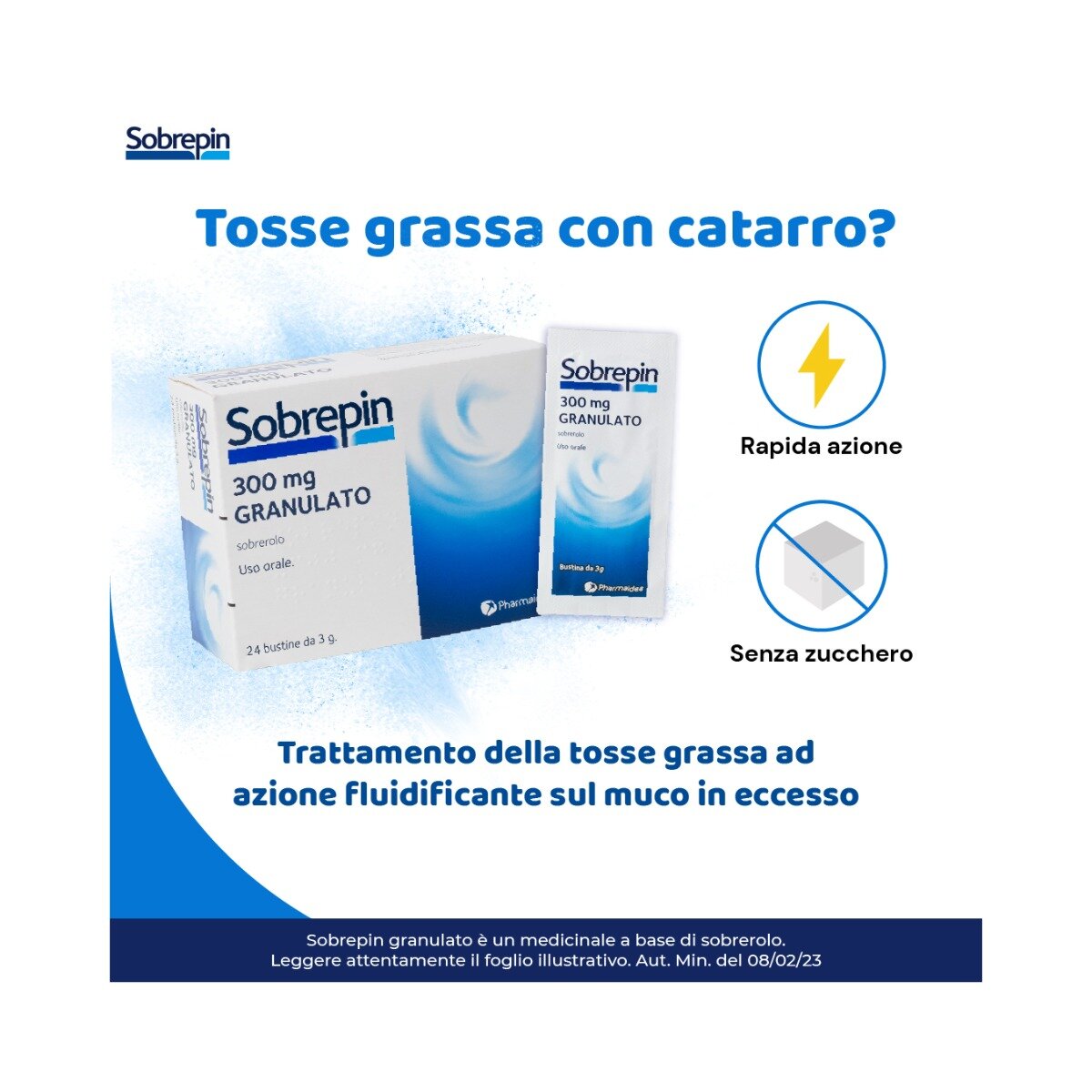 Sobrepin Granulato fluidificante 300 mg 24 bustine-4