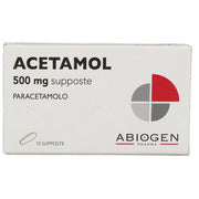 Acetamol Paracetamolo 500mg 10 Supposte-2