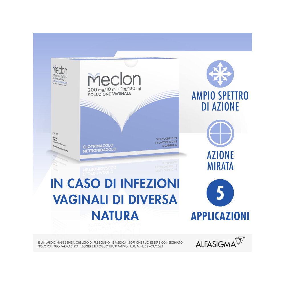 Meclon Soluzione Vaginale 5 flaconi 130ml-1