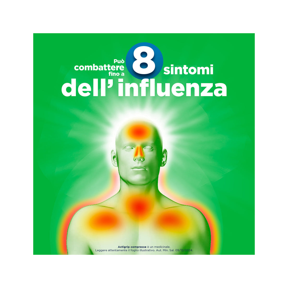 Actigrip 12 Compresse per Raffreddore Cefalea Mal di testa Febbre e Influenza-3