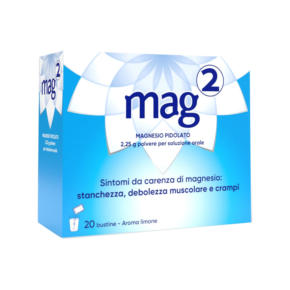 Mag2 Magnesio Pidolato per Stanchezza e Debolezza Muscolare 20 bustine-8