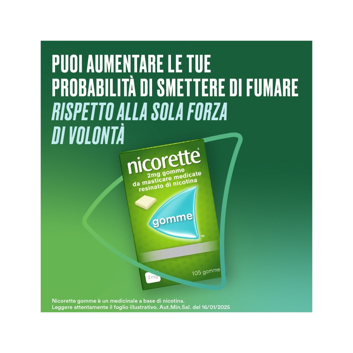 Nicorette 105 Gomme Masticabili Smettere di Fumare-3