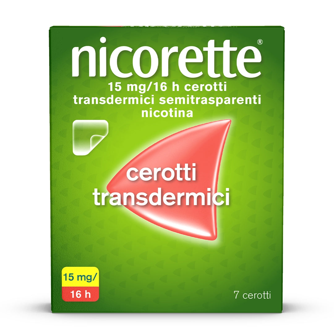 Nicorette 7 Cerotti Transdermici 15 mg Smettere di Fumare-2