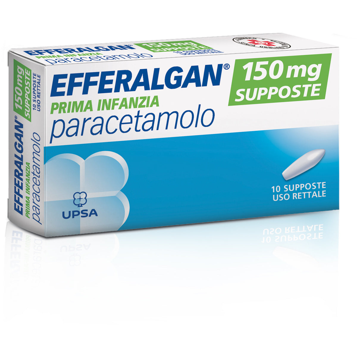Efferalgan Paracetamolo Febbre bambini 10 Supposte-1