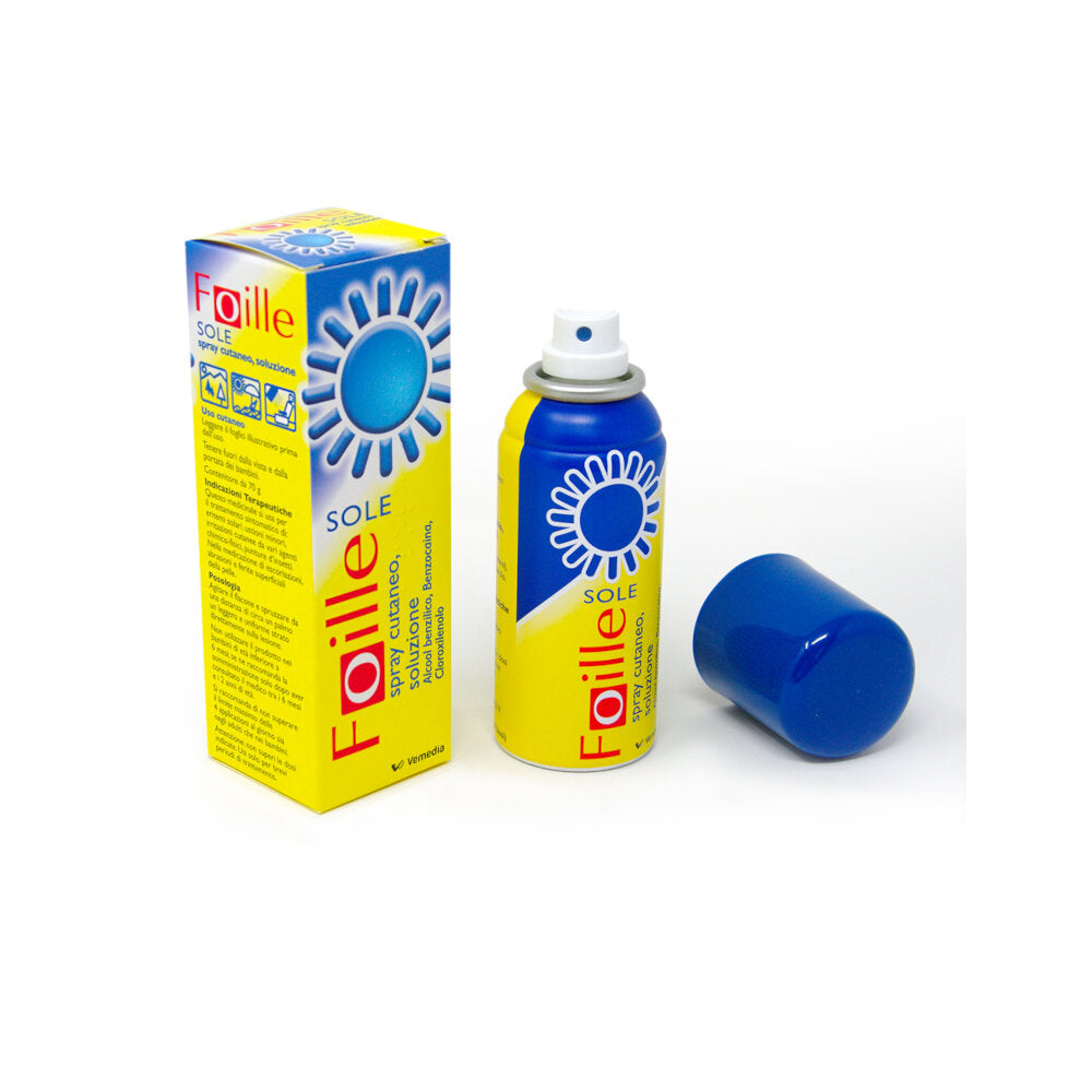Foille Sole Spray per ustioni solari ed eritemi 70g-6