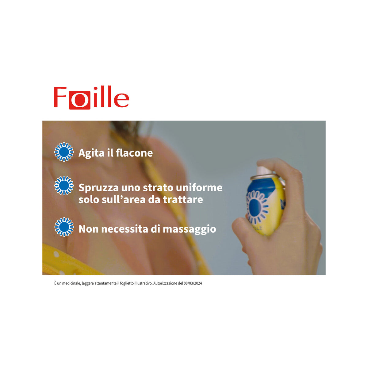 Foille Sole Spray per ustioni solari ed eritemi 70g-9