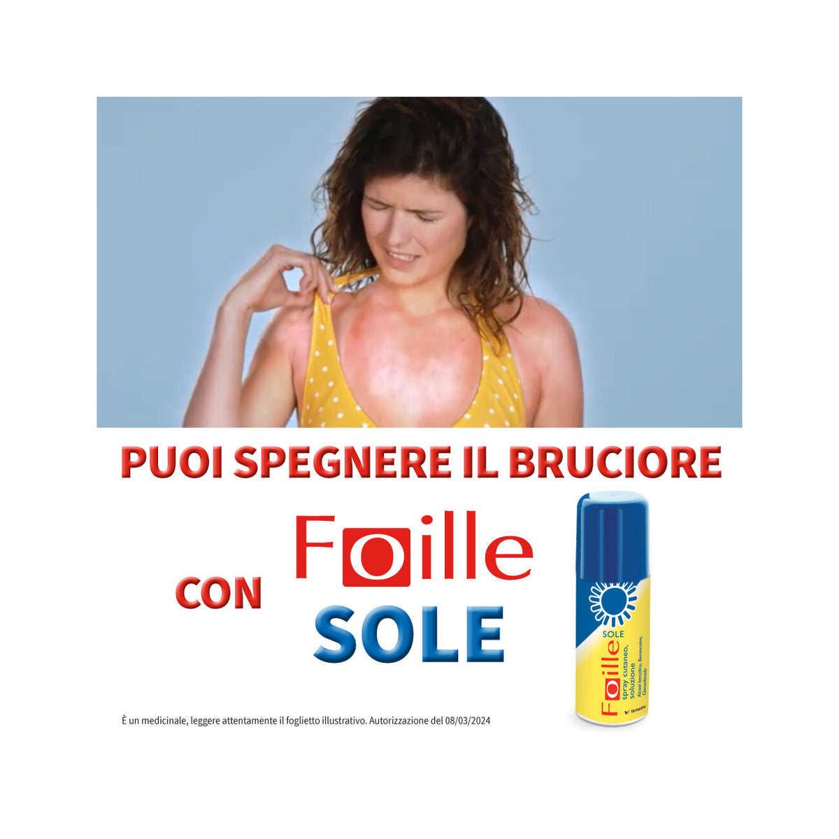 Foille Sole Spray per ustioni solari ed eritemi 70g-10
