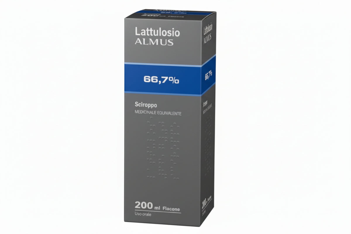 Lattulosio Alm 66,7% Sciroppo Flacone da 200 ml-0