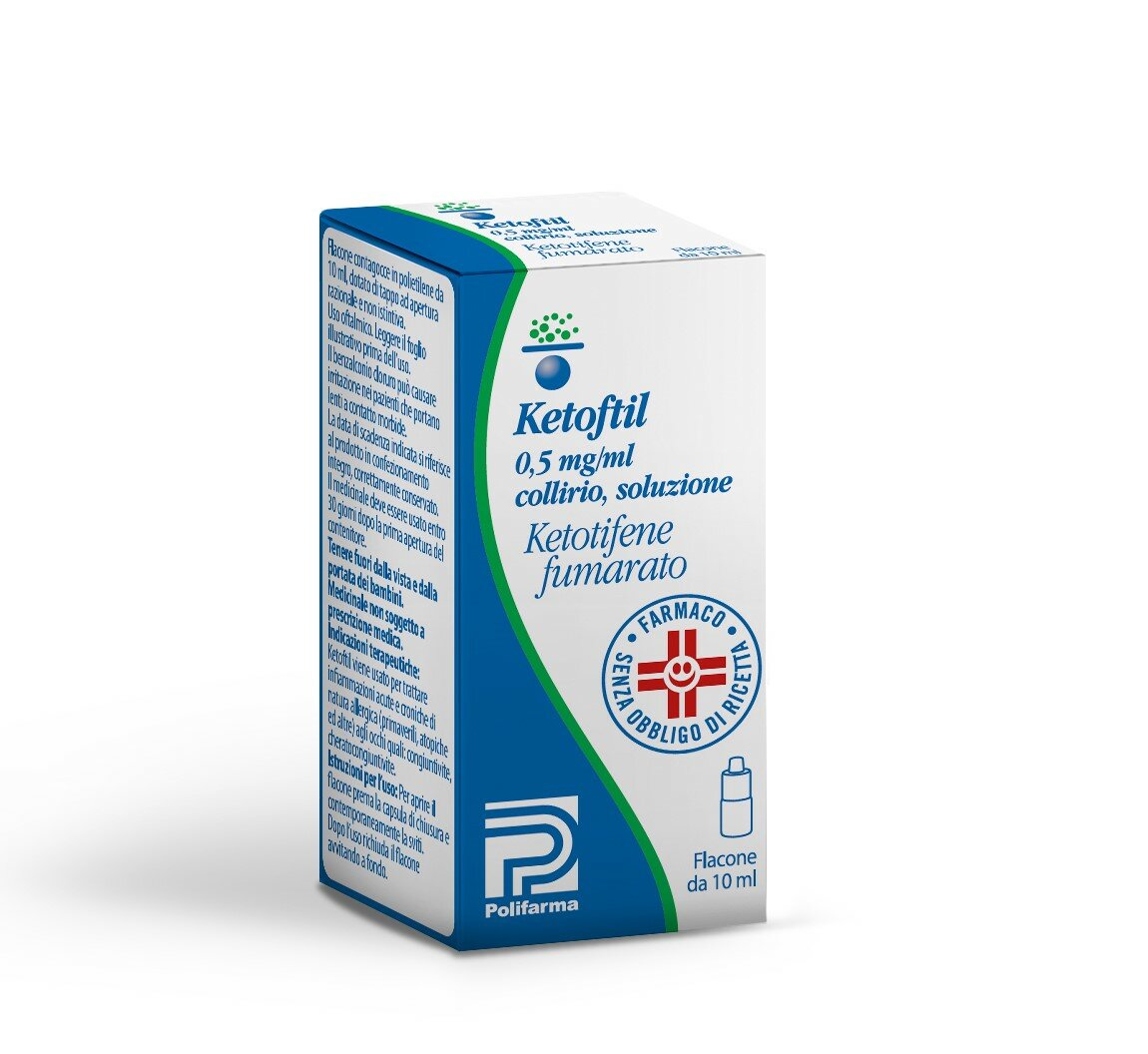 Ketoftil Collirio Soluzione 0.05% flacone 10ml-2