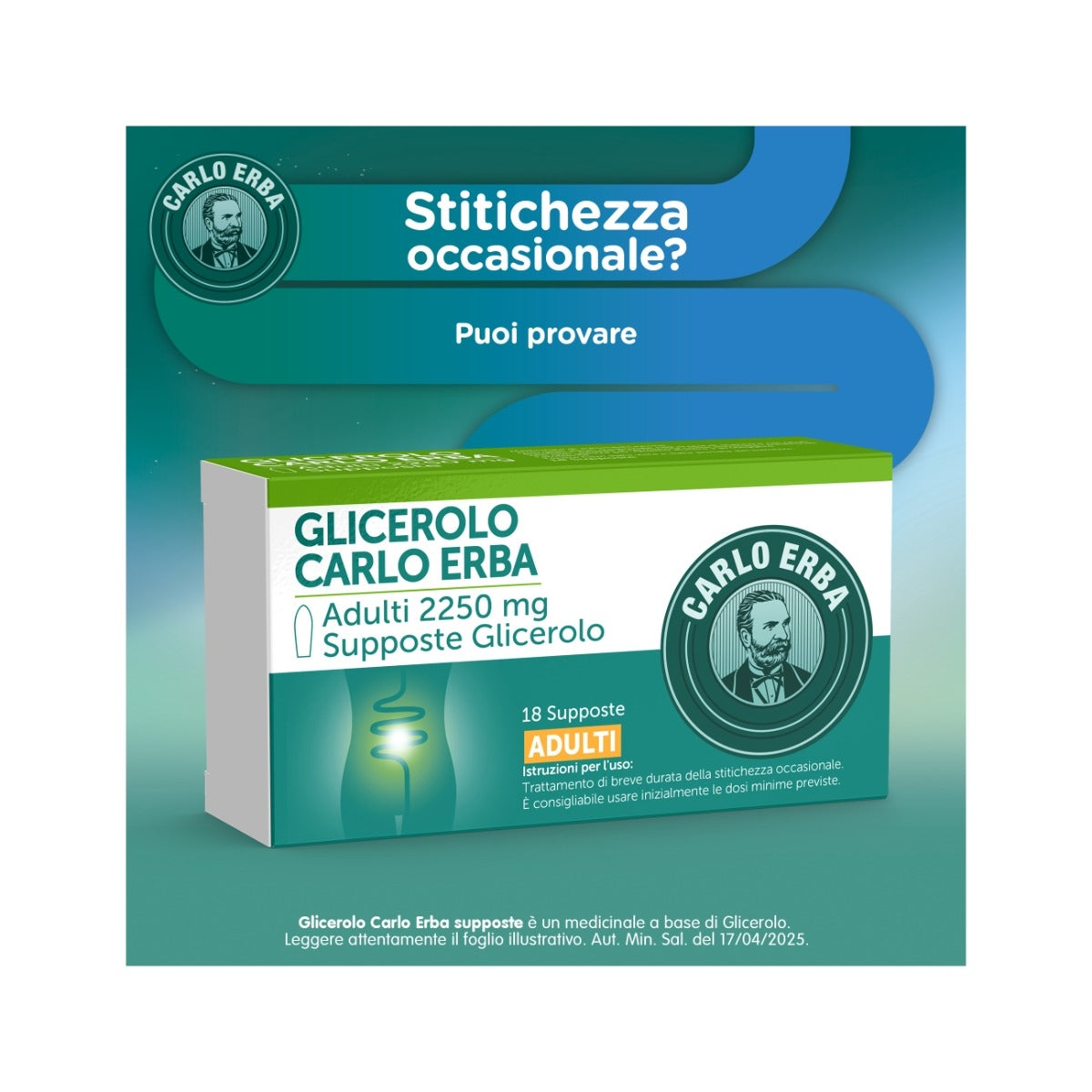 Glicerolo Carlo Erba 18 Supposte Adulti 2250mg-5