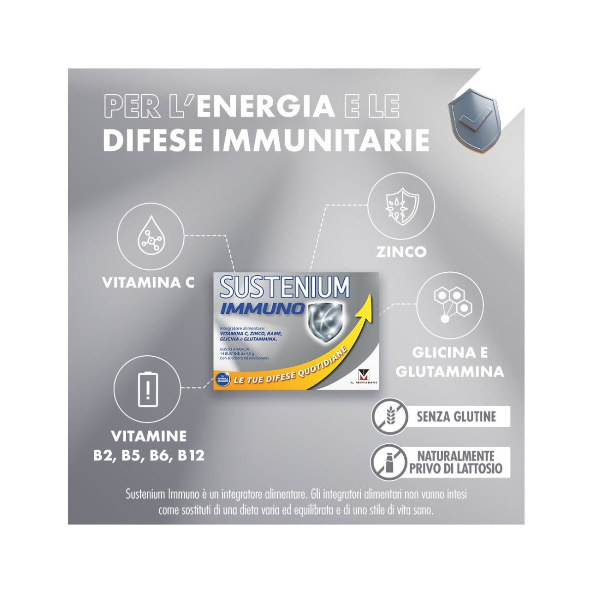 Sustenium immuno 14 bustine gusto Arancia-8