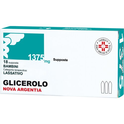 Nova Argentia Glicerolo Bambini 1375mg 18 supposte-2