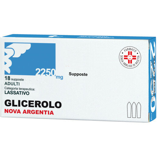 Glicerolo 2250mg Adulti Nova Argentia 18 supposte-2
