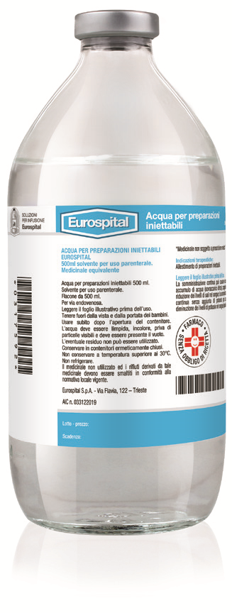 Eurospital Acqua per Preparazioni Iniettabili 500ml