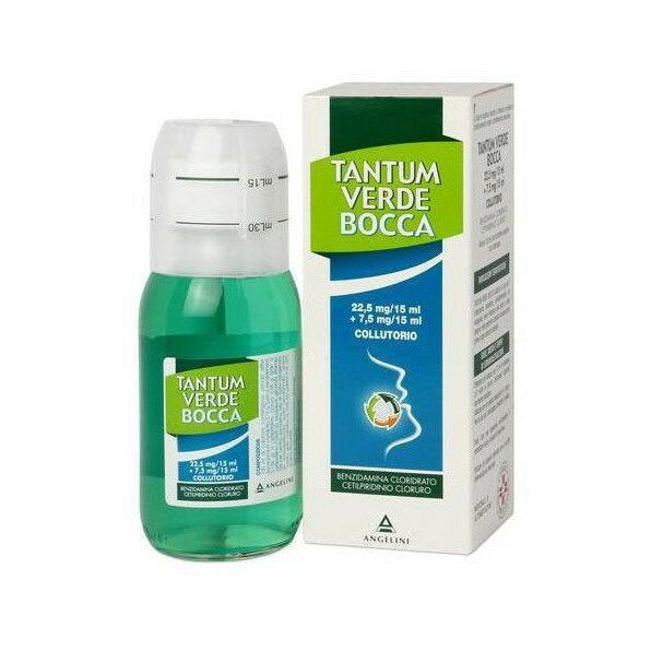 Tantum Verde Bocca 22,5mg/15ml + 7,5mg/15ml collutorio 120ml-2
