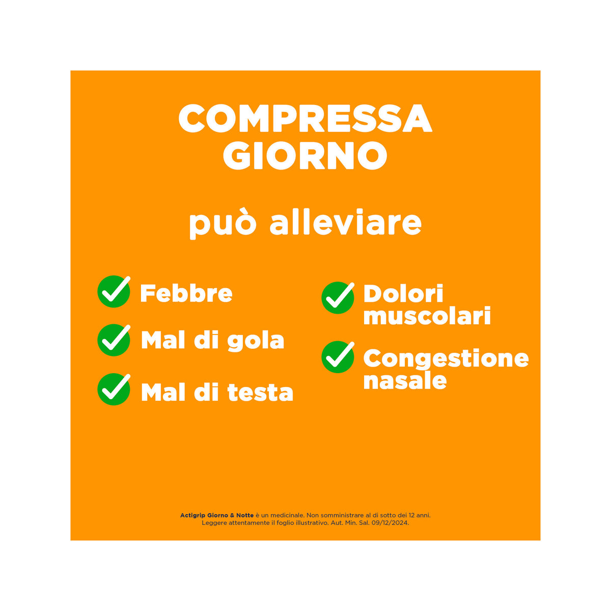 Actigrip Giorno e Notte Compresse per Raffreddore Febbre e Influenza-6