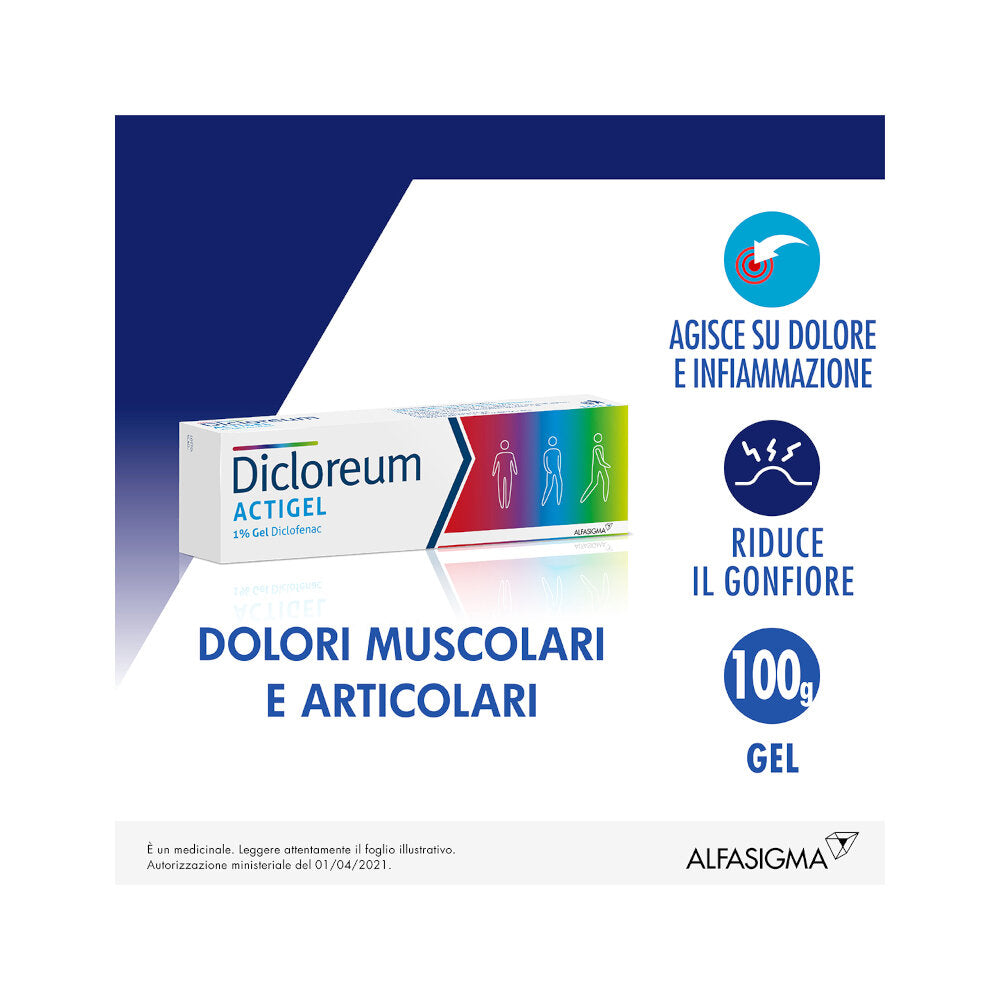 Dicloreum Actigel 1% Gel 100g-5