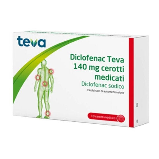 Diclofenac Teva 140mg cerotti medicati 10 pezzi-2