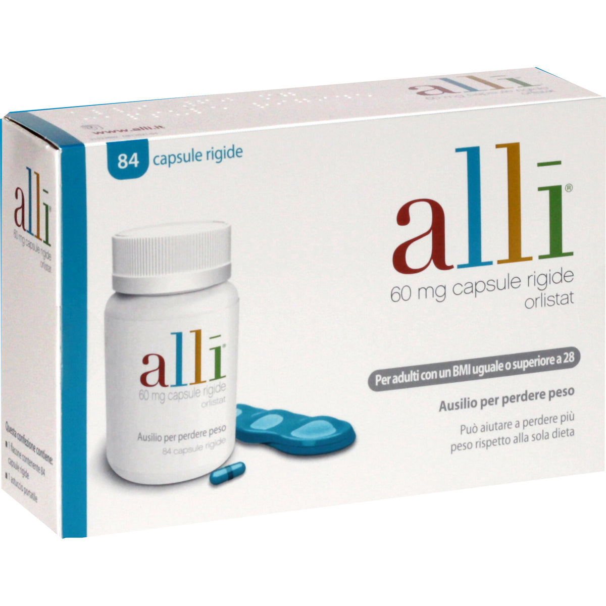 Alli Aiuto per Perdere Peso E Dimagrire Orlistat Adulti 84 Capsule-2