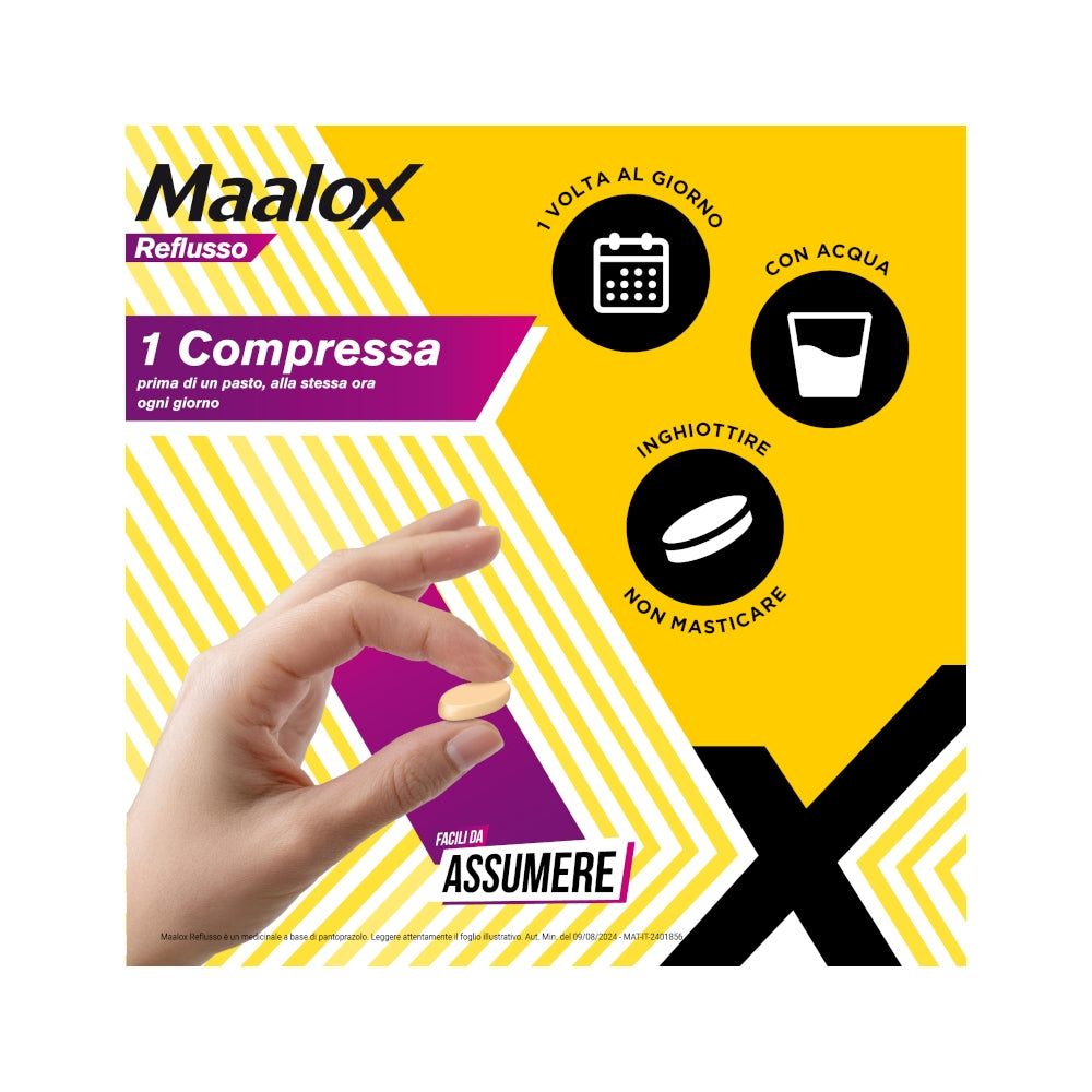 Maalox Reflusso Contro Reflusso Acido 14 Compresse-12