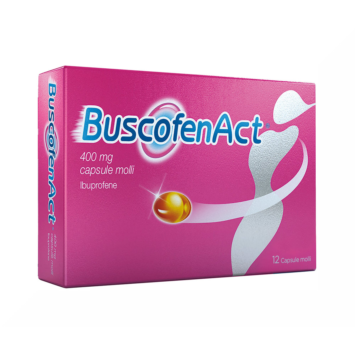 BuscofenAct 400 mg Con Ibuprofene Analgesico Contro Dolori Forti Da Ciclo 12 Capsule Molli-14