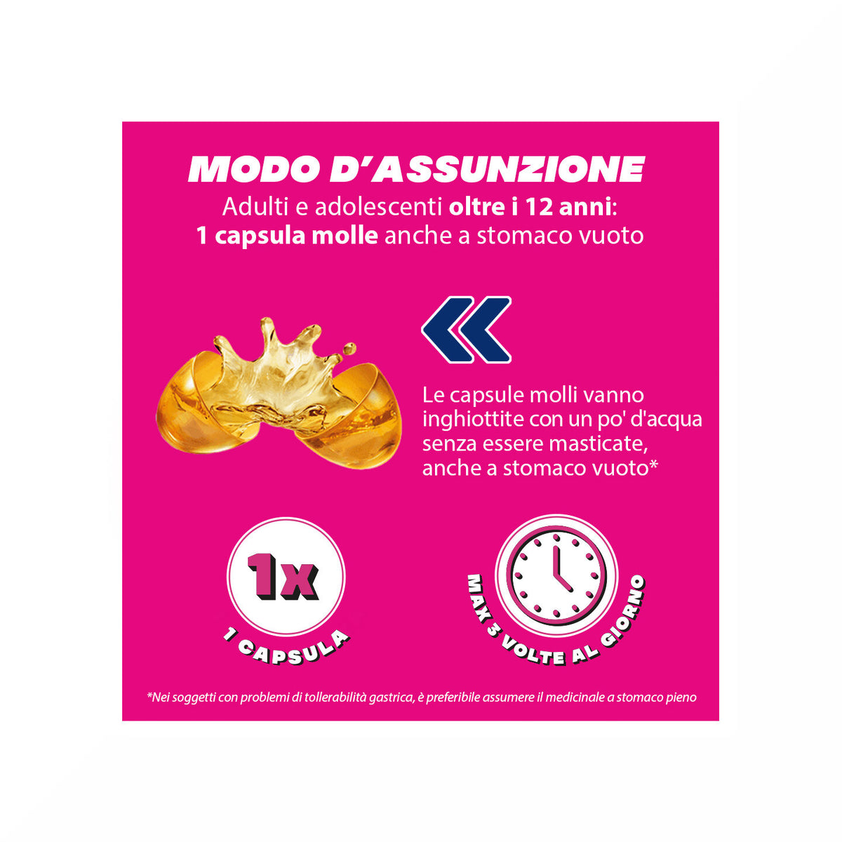 BuscofenAct 400 mg Con Ibuprofene Analgesico Contro Dolori Forti Da Ciclo 20 Capsule Molli-12