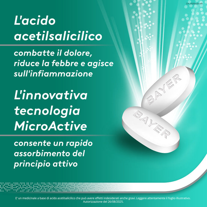 Aspirina Dolore e Infiammazione Antidolorifico Antinfiammatorio per Mal di Testa e Dolori 8 Cpr-11