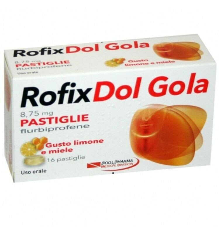 RofixDol Gola 8,75mg Pastiglie gusto limone e miele 16 pastiglie-2