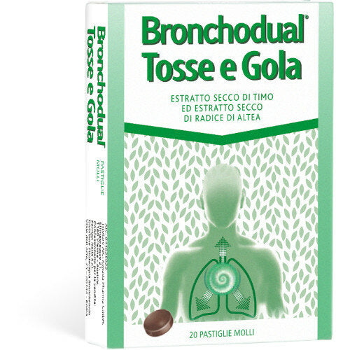 Bronchodual Tosse e Gola 20 pastiglie molli-2