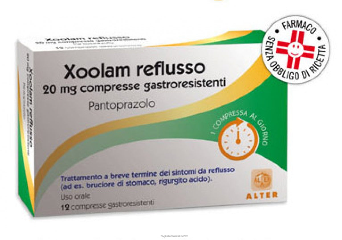 Xoolam Reflusso 20 mg 12 Compresse Gastroresistenti-1