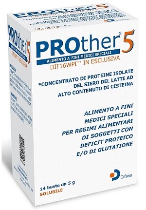 Prother 5 concentrato di proteine isolate dal siero di latte 14 buste da 5g-2