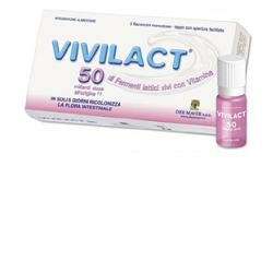 Vivilact 50 fermenti lattici vivi con vitamine 5 flaconcini-2