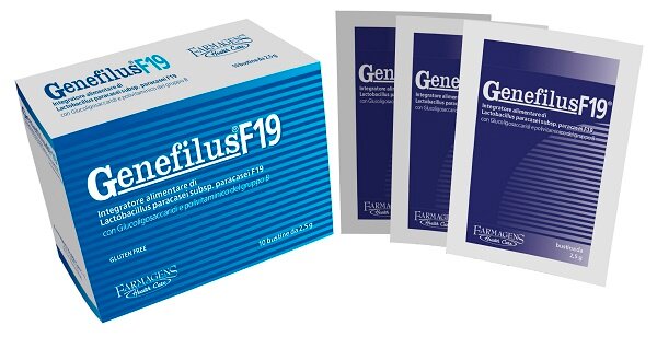 Genefilus F19 integratore alimentare utile per il transito intestinale 10 bustine-2