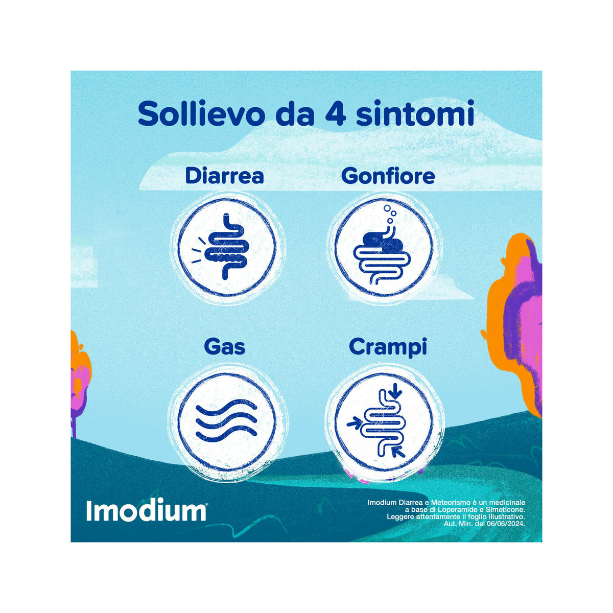 Imodium Diarrea e Meteorismo 12 Compresse-6